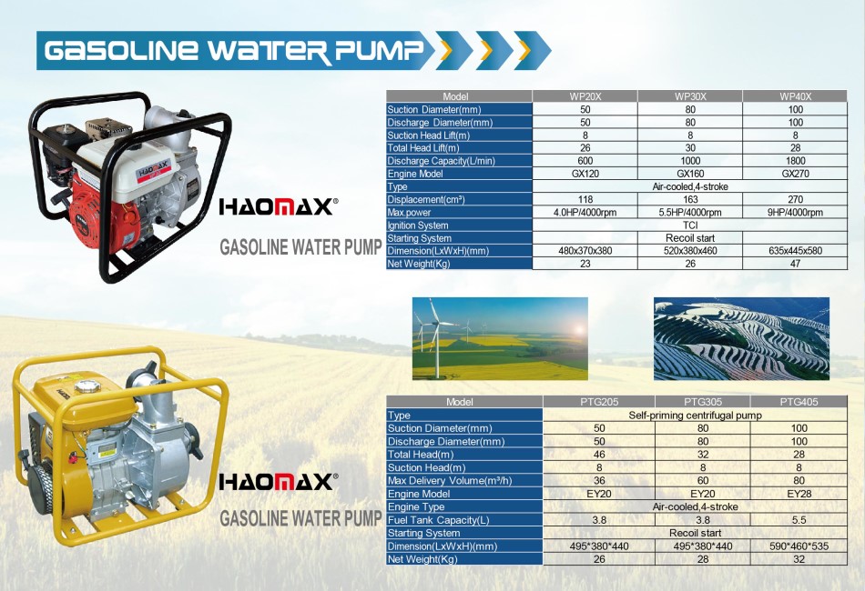 Gasoline Water Pump